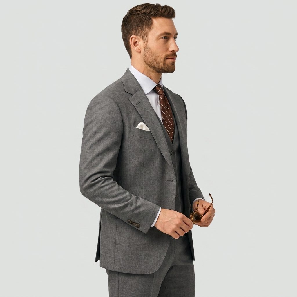 Three-Piece Double-Breasted Blazer Set for Men