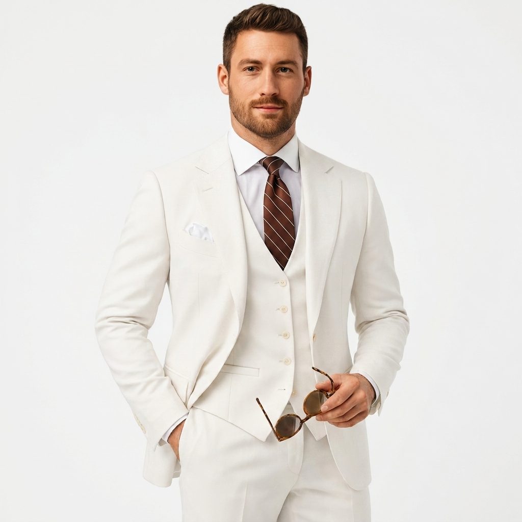 Three-Piece Double-Breasted Blazer Set for Men