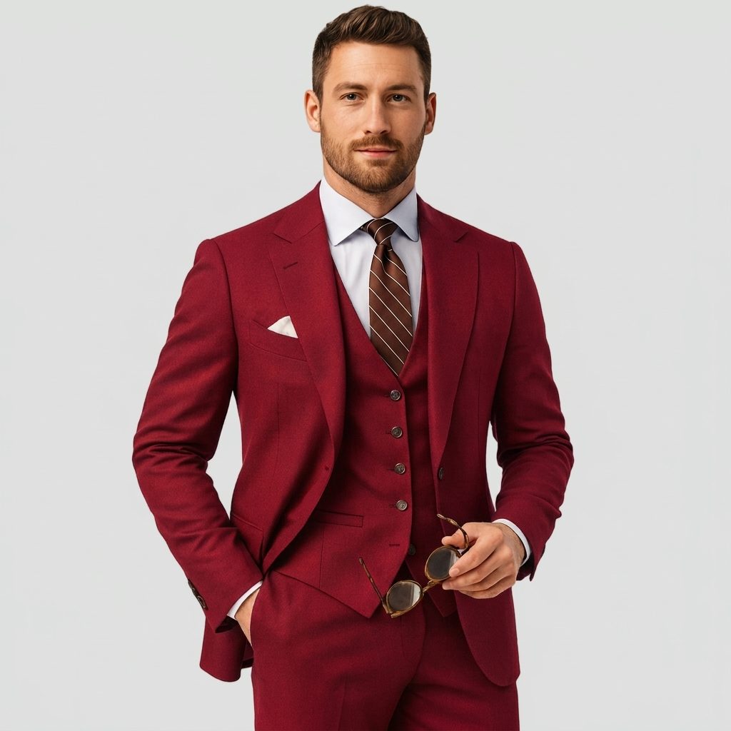 Three-Piece Double-Breasted Blazer Set for Men