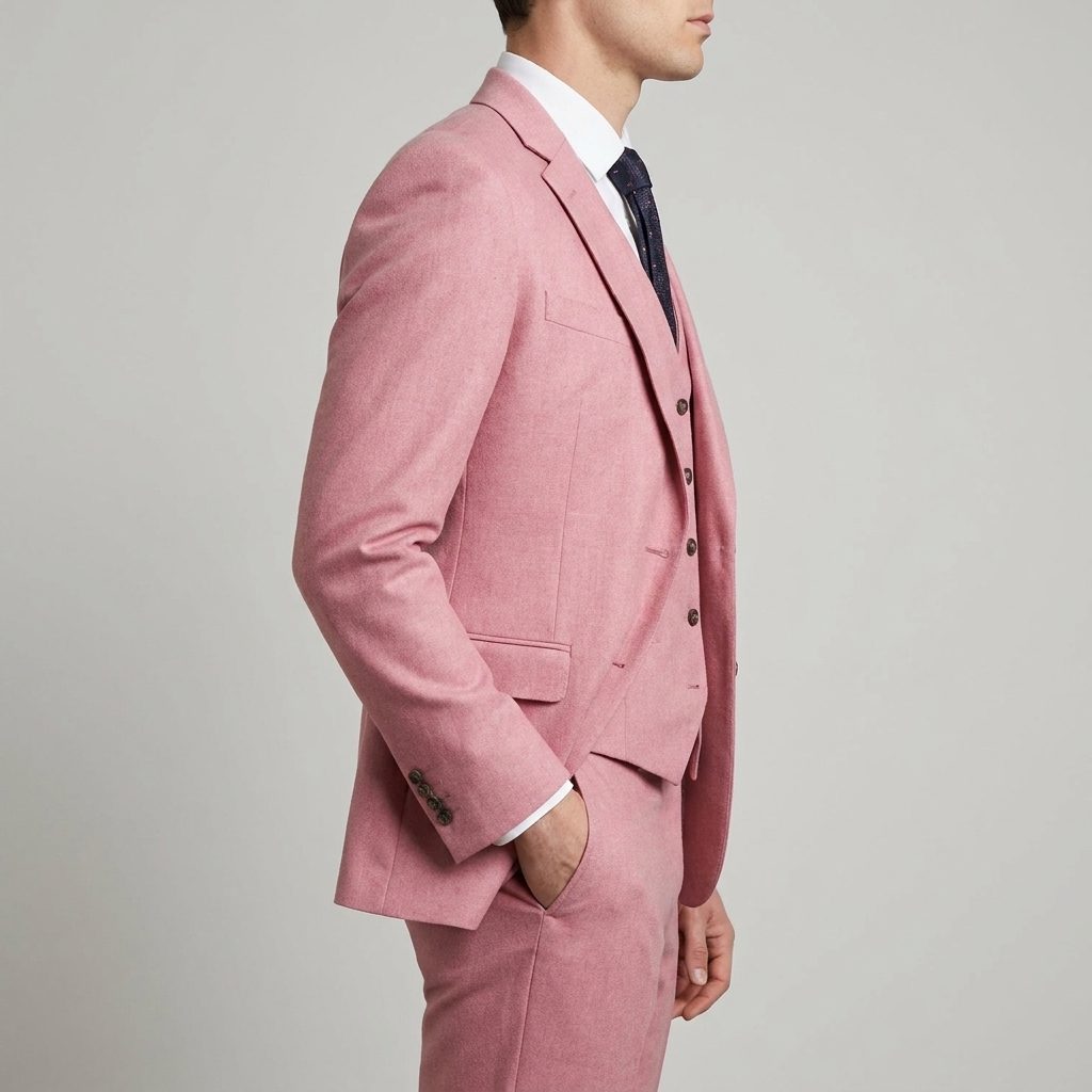 Three-Piece Double-Breasted Blazer Set for Men