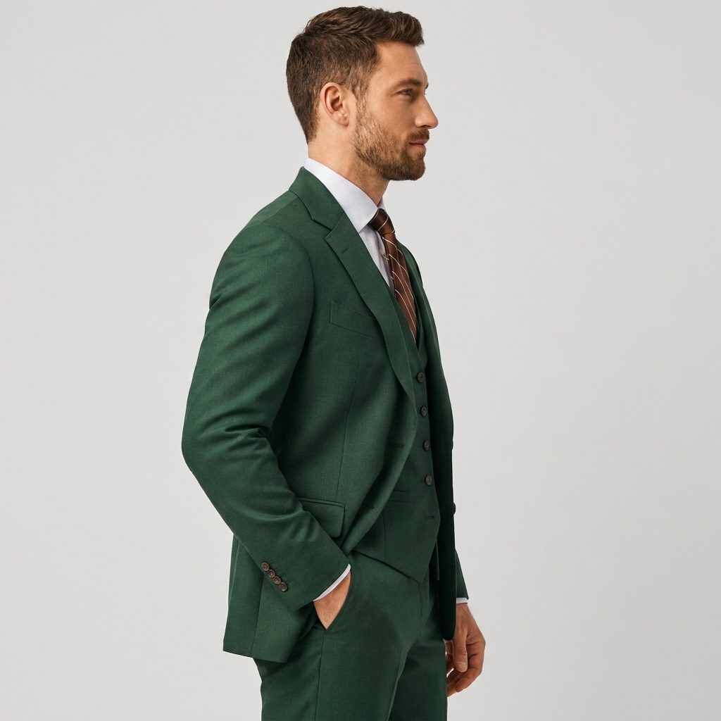 Three-Piece Double-Breasted Blazer Set for Men