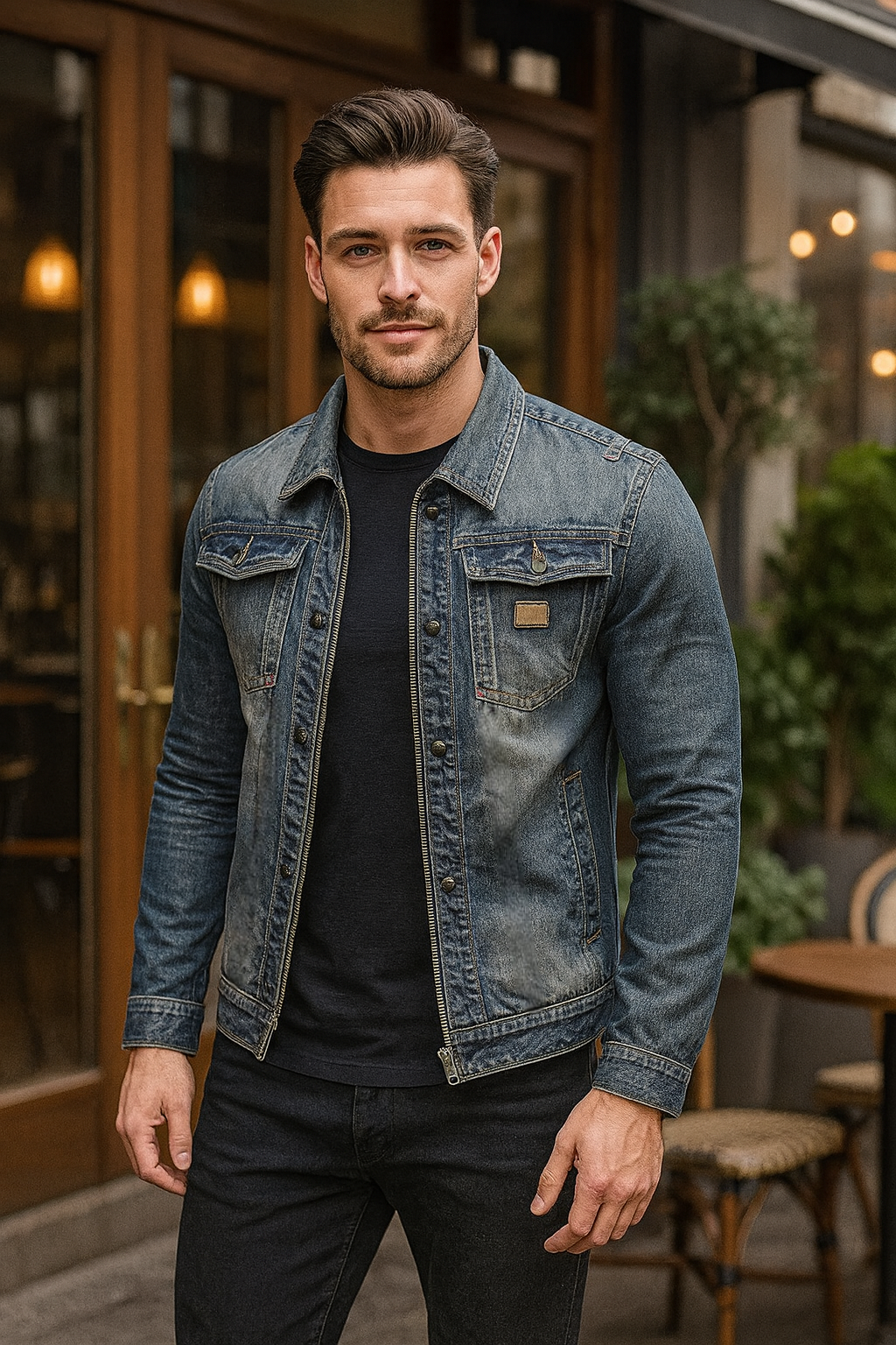 ELEGANT DENIM JACKET FOR MEN