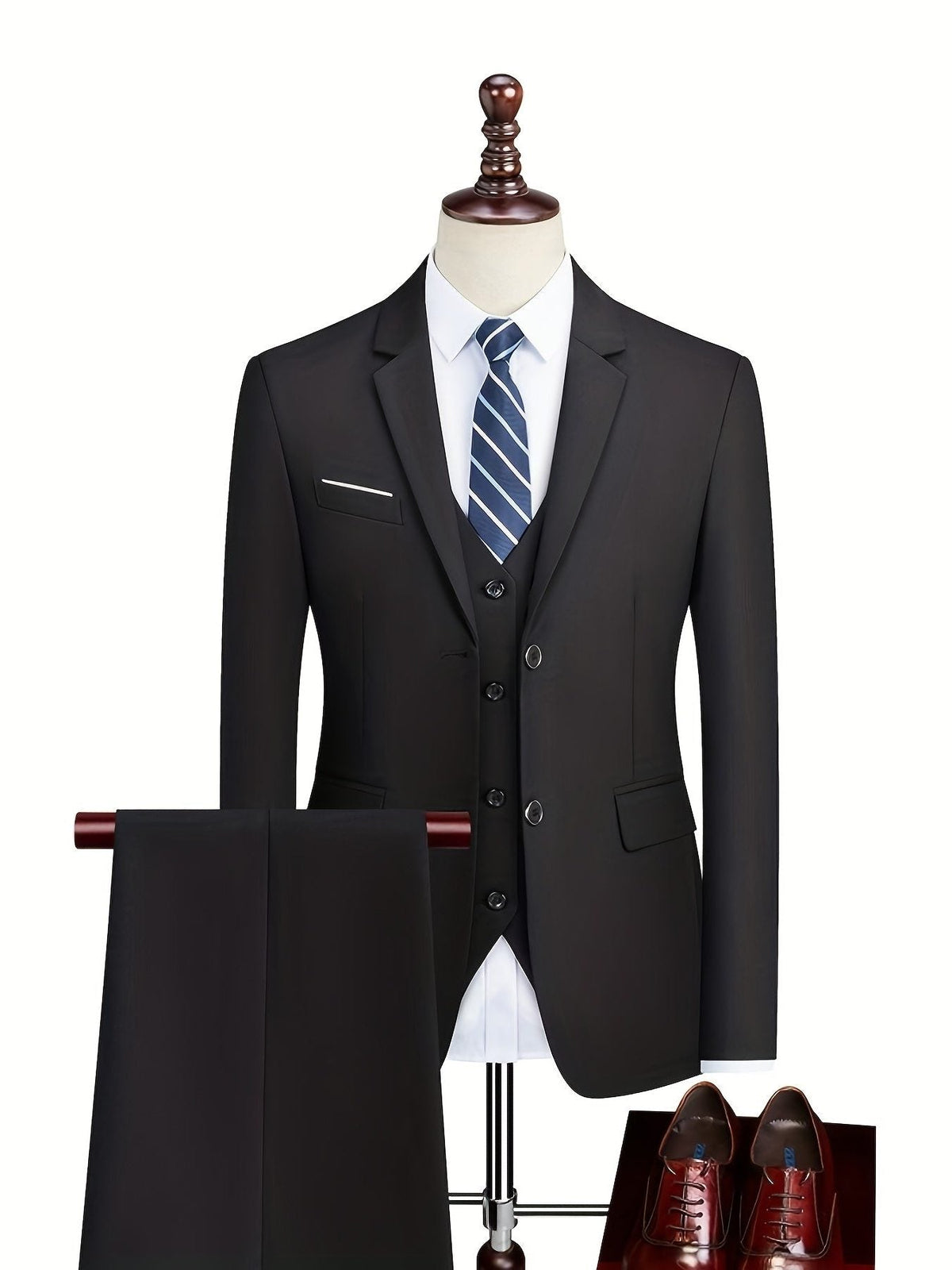Two-Button Notch Lapel Suit for Men