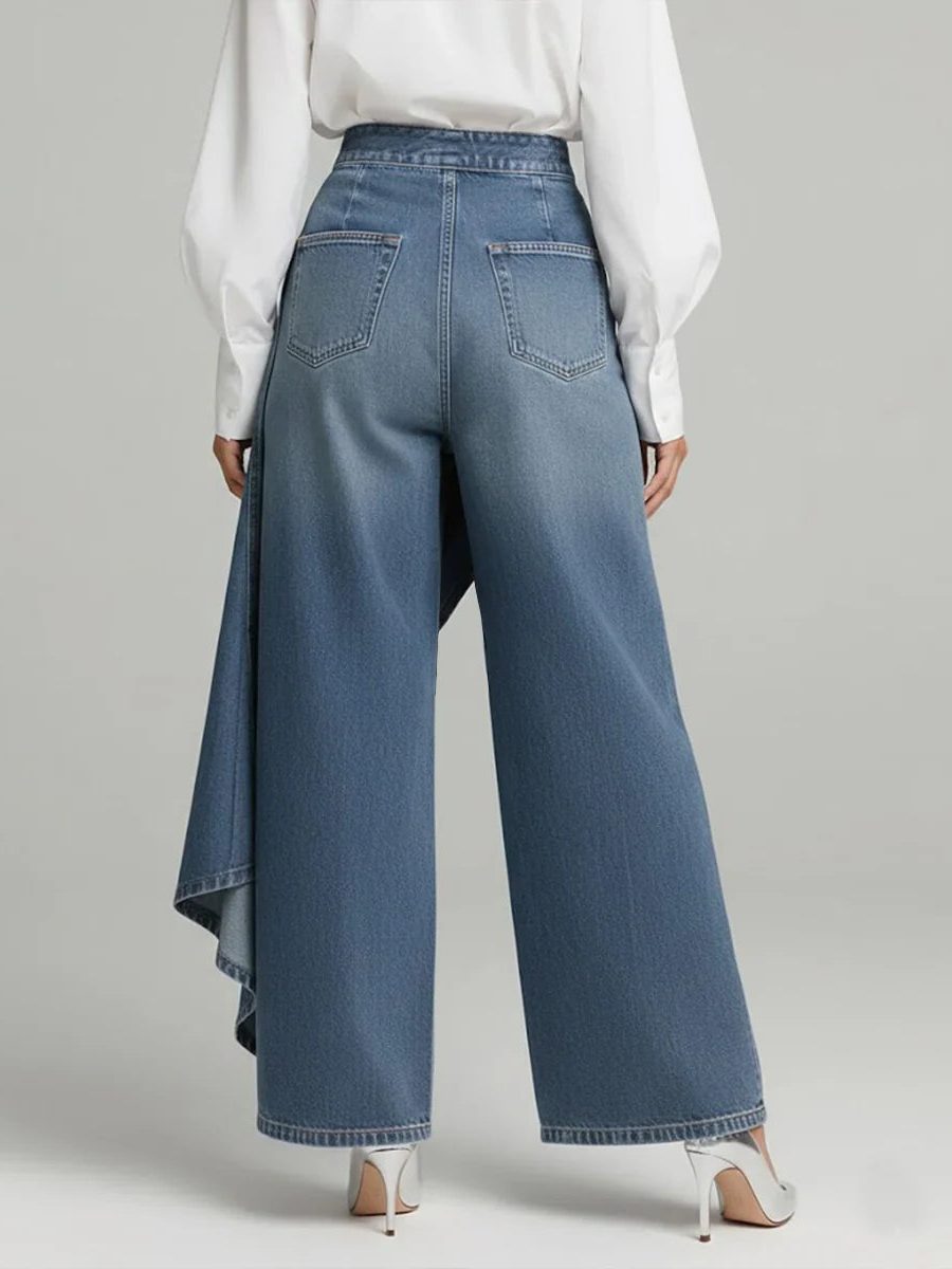 Ulrika | High Waist Wide Leg Denim Jeans for Women