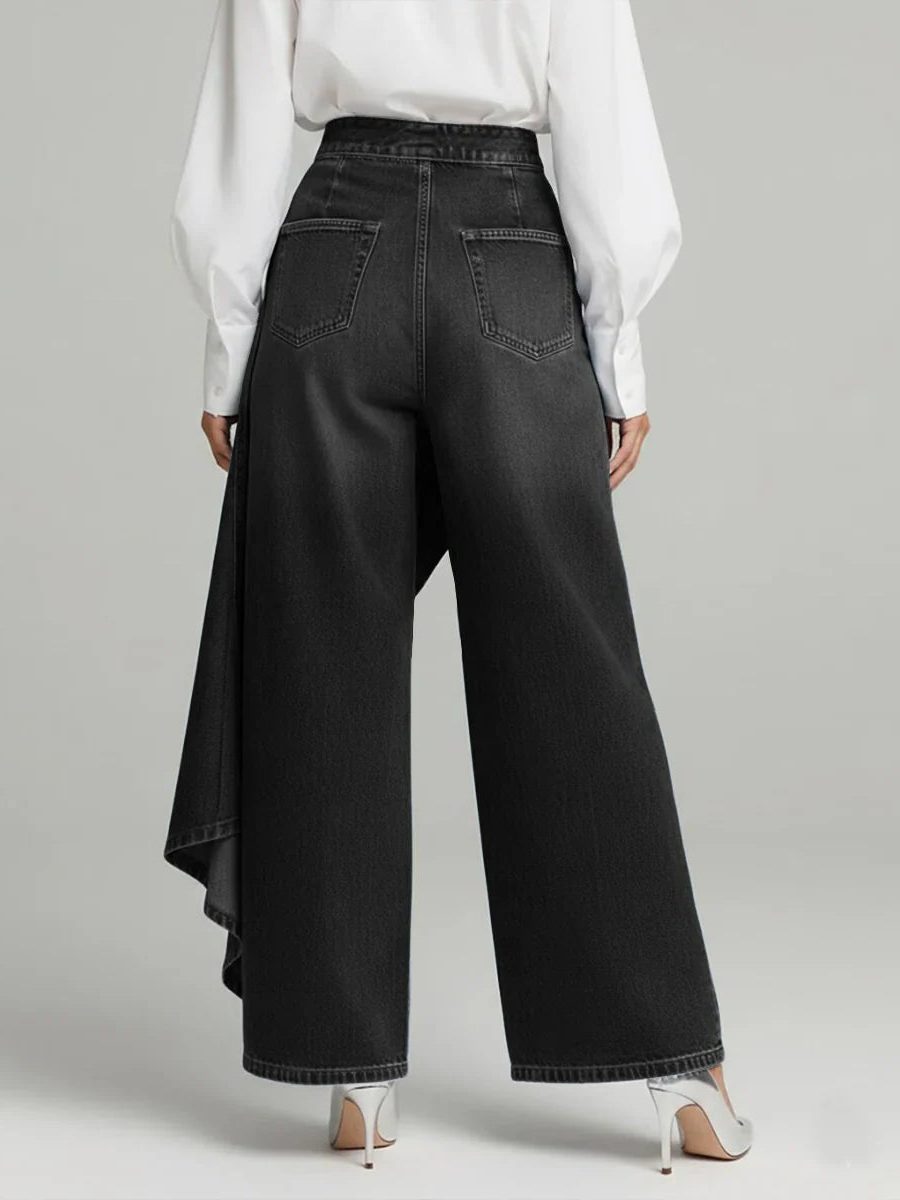 Ulrika | High Waist Wide Leg Denim Jeans for Women
