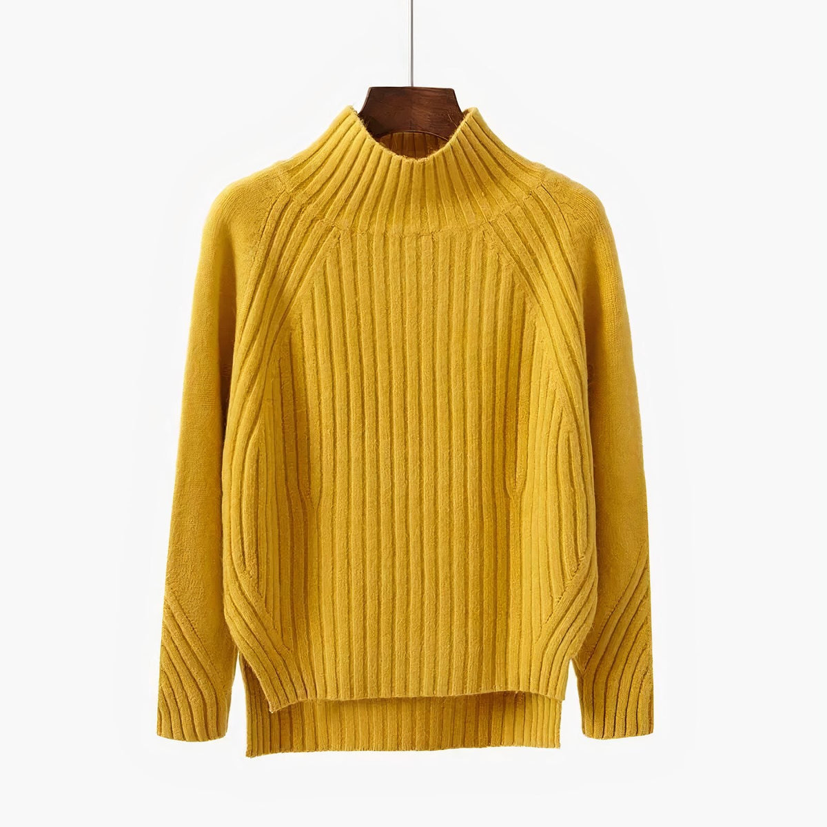 Undine | Ribbed Knit Sweater with Crew Neck for Women
