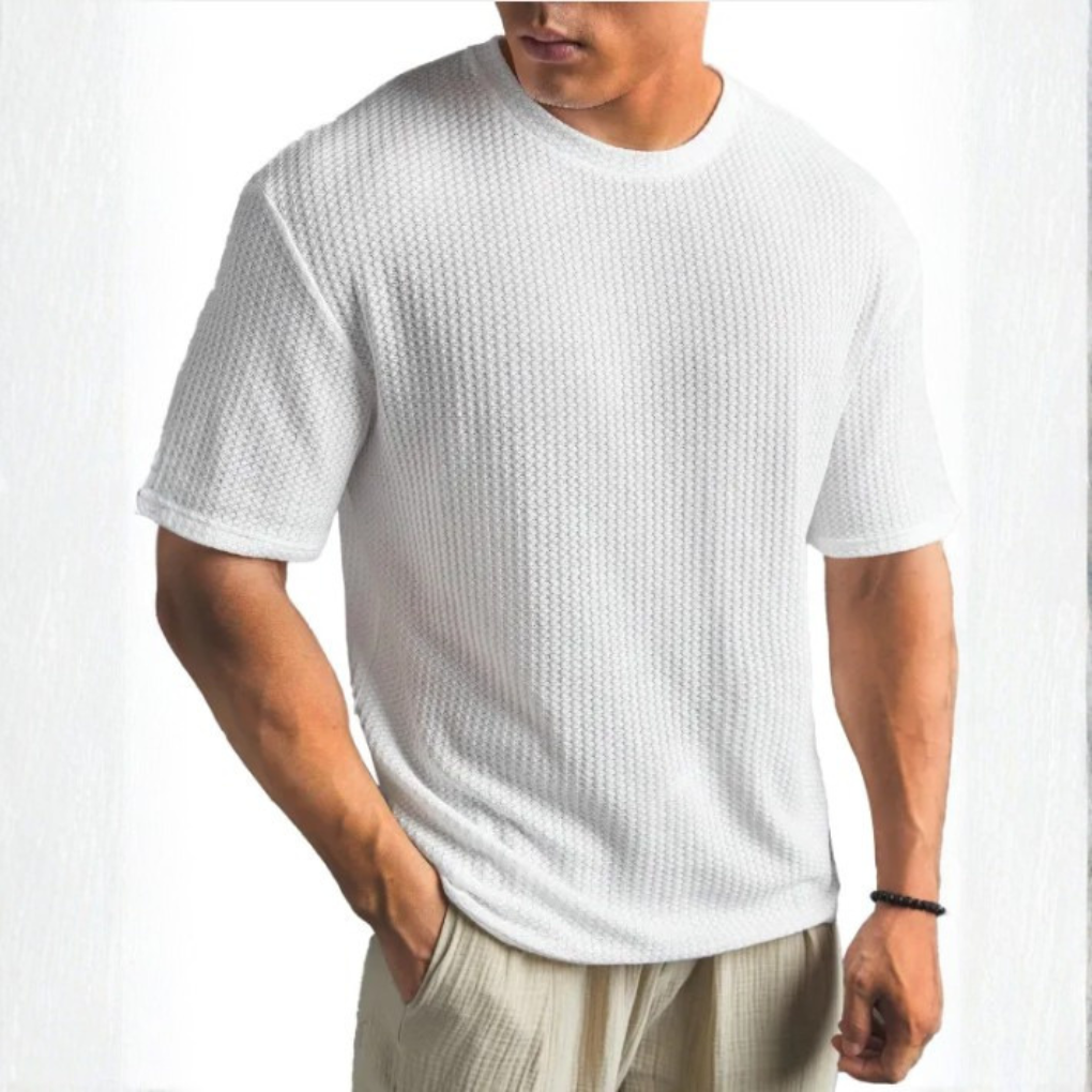SOLID CREW NECK T SHIRT FOR MEN