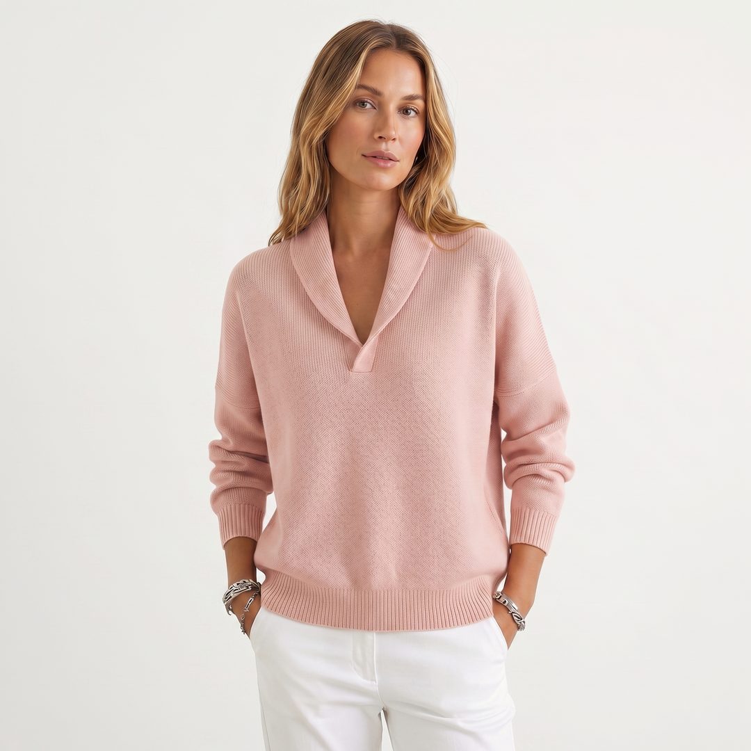Annabel | Relaxed Knit Pullover with V-Neck for Women
