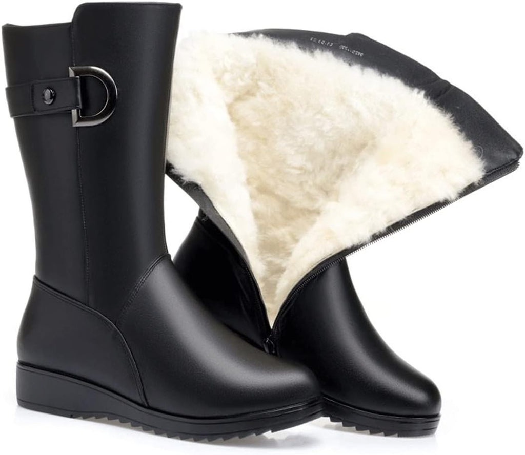 Valentine | Platform Block Heel Lace-Up Ankle Boots for Women