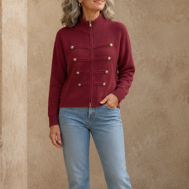 Zipelle – Two-Way Zip Sweater Jacket