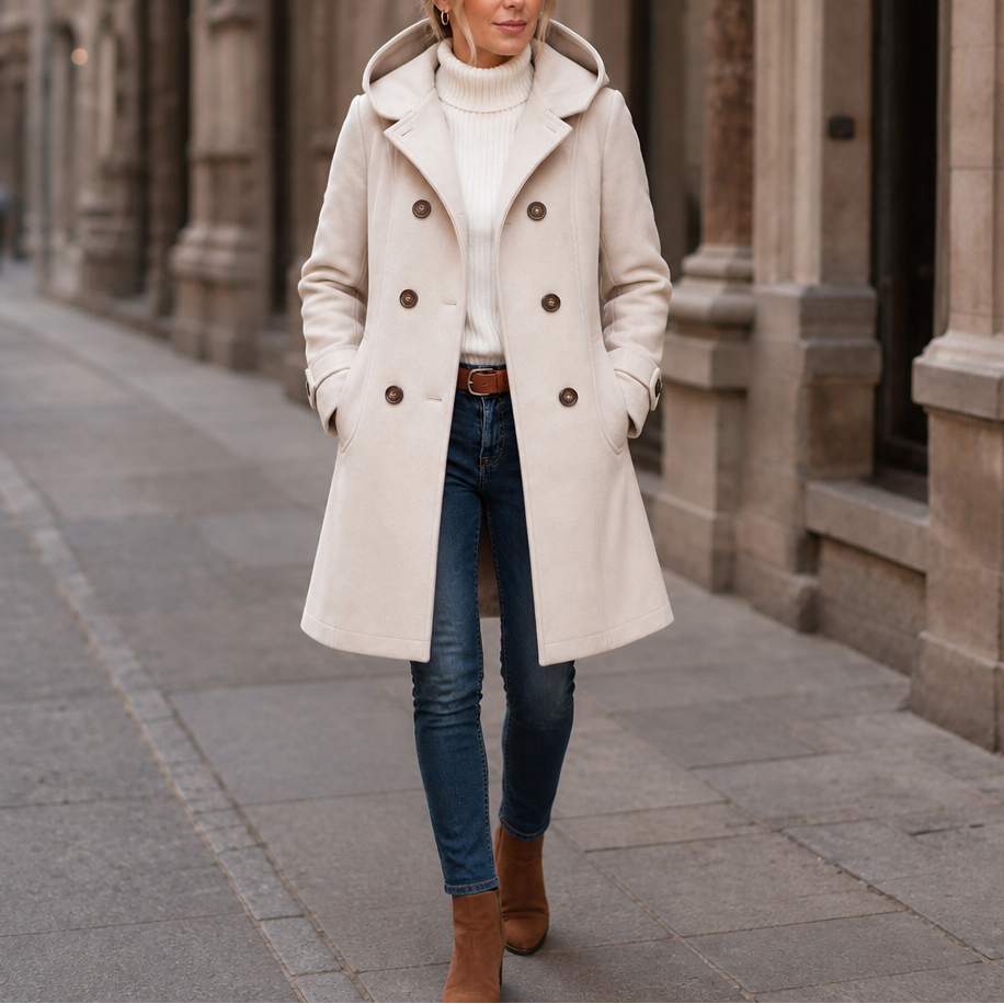 Mayfield – Double-Breasted Hooded Peacoat