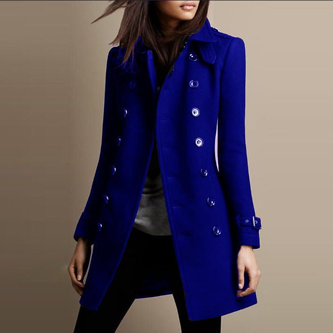 Verbena | Wool Double-Breasted Blazer Jacket for Women