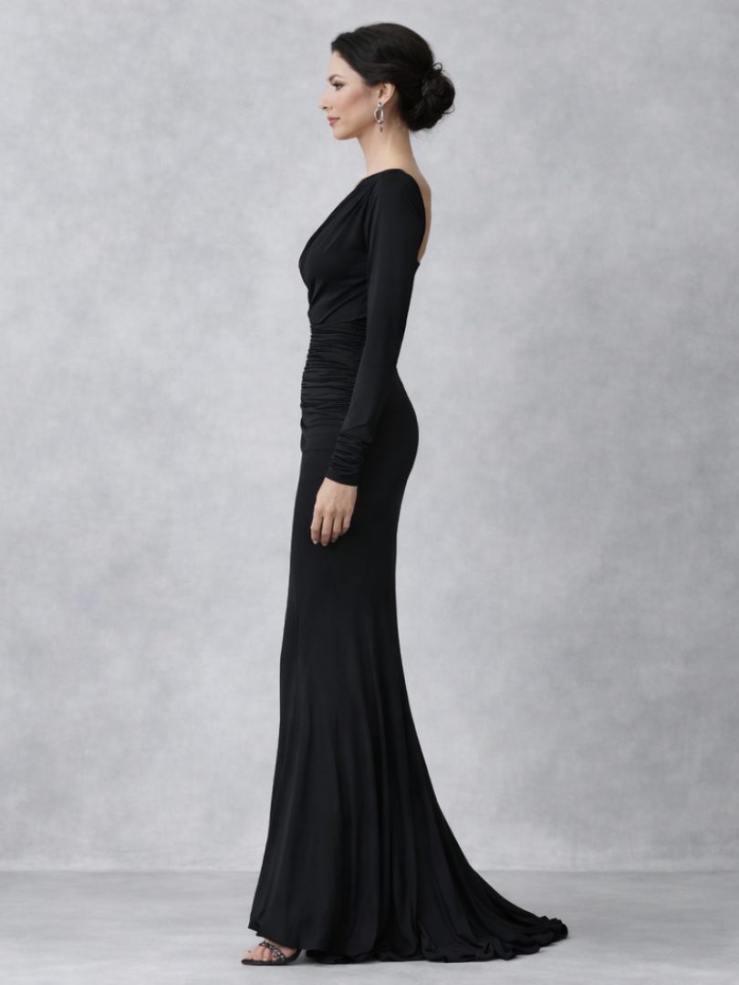 Vienne | One-Shoulder Ruched Maxi Dress for Women