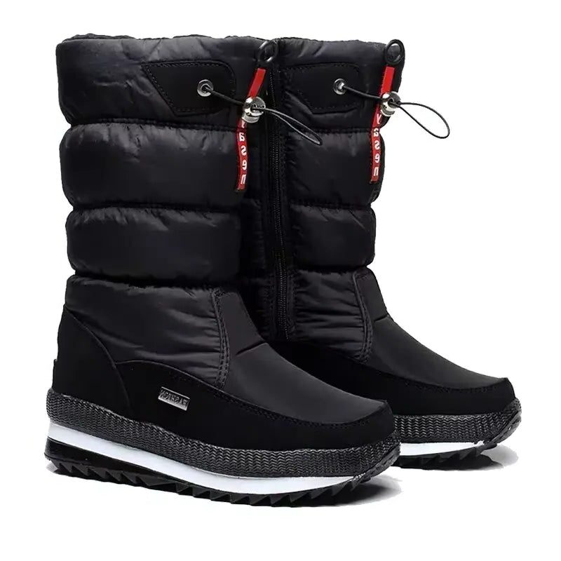 Fidelia | Waterproof Puffer Snow Boots for Women