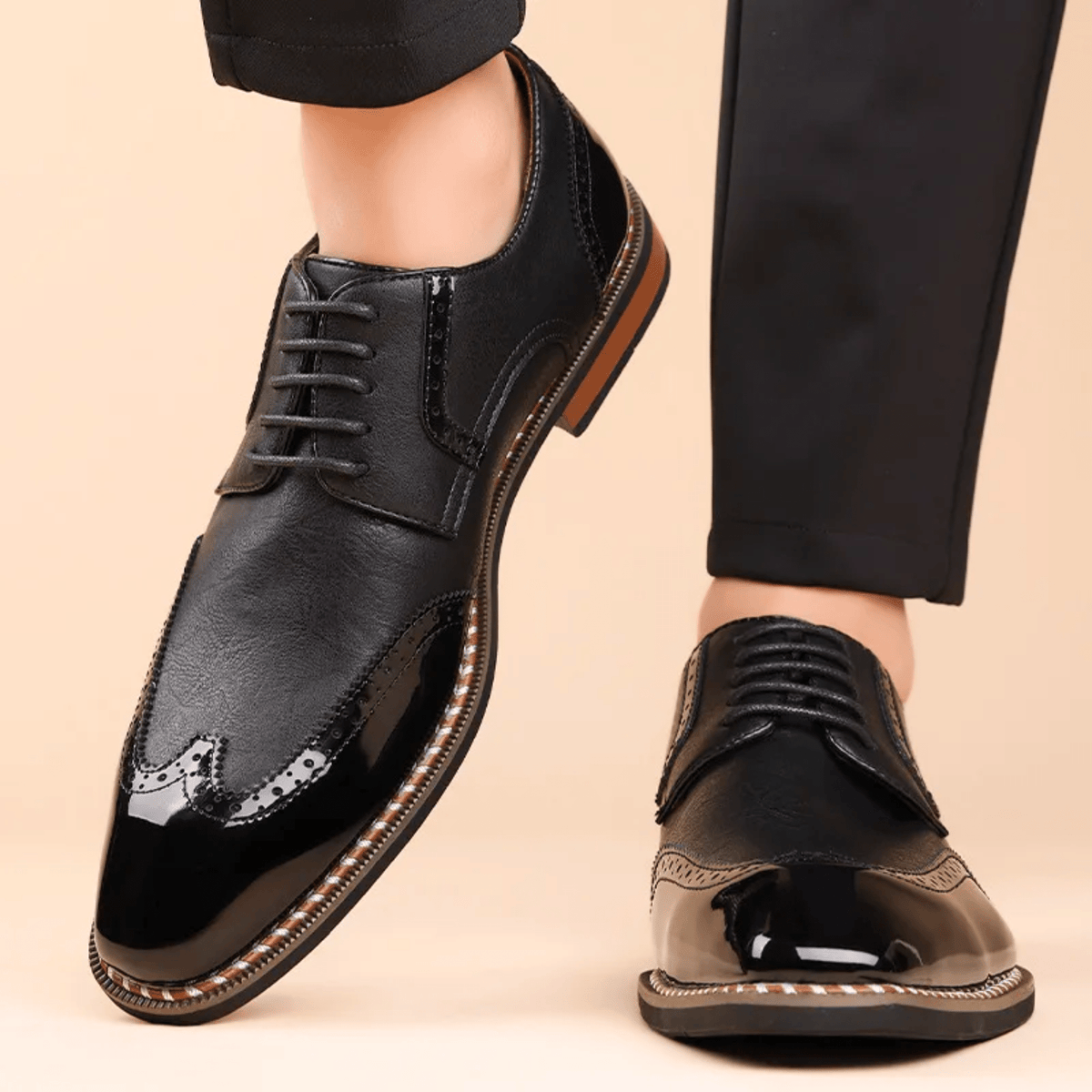 BICOLORED SHOES FOR MEN