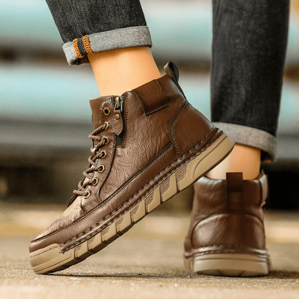 MEN'S LEATHER BOOTS
