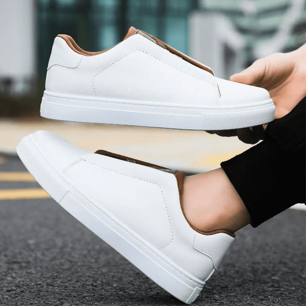 Unisex Low-Top Lace-Up Sneakers, Contrast Rubber Sole