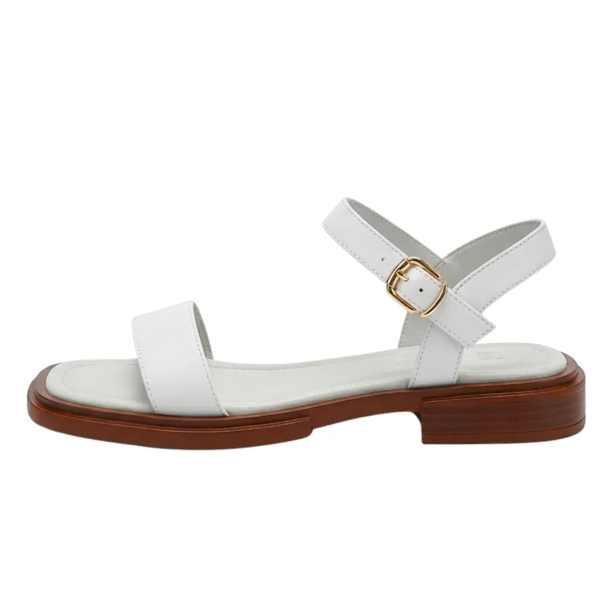 Montarello Women's Adjustable Ankle Strap Flat Summer Sandals