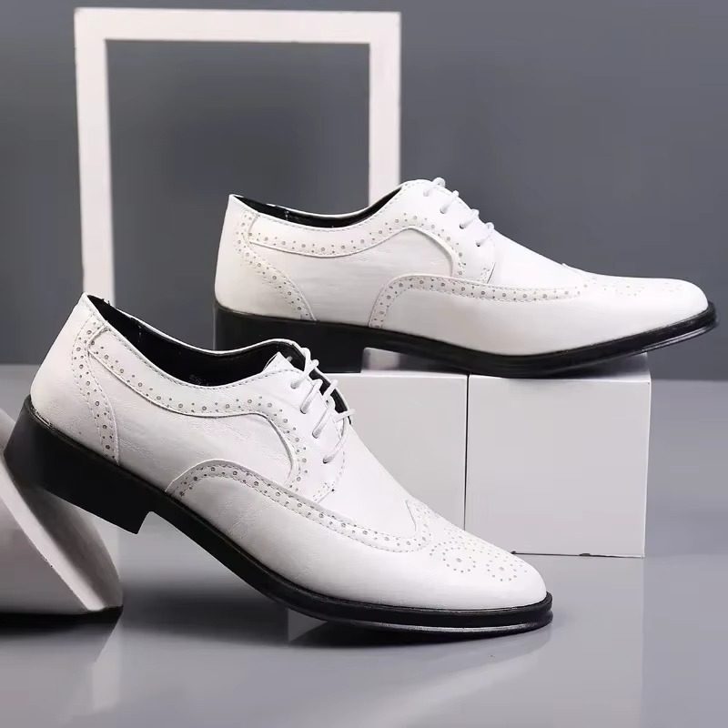 Wingtip Lace-Up Oxford Shoes for Men