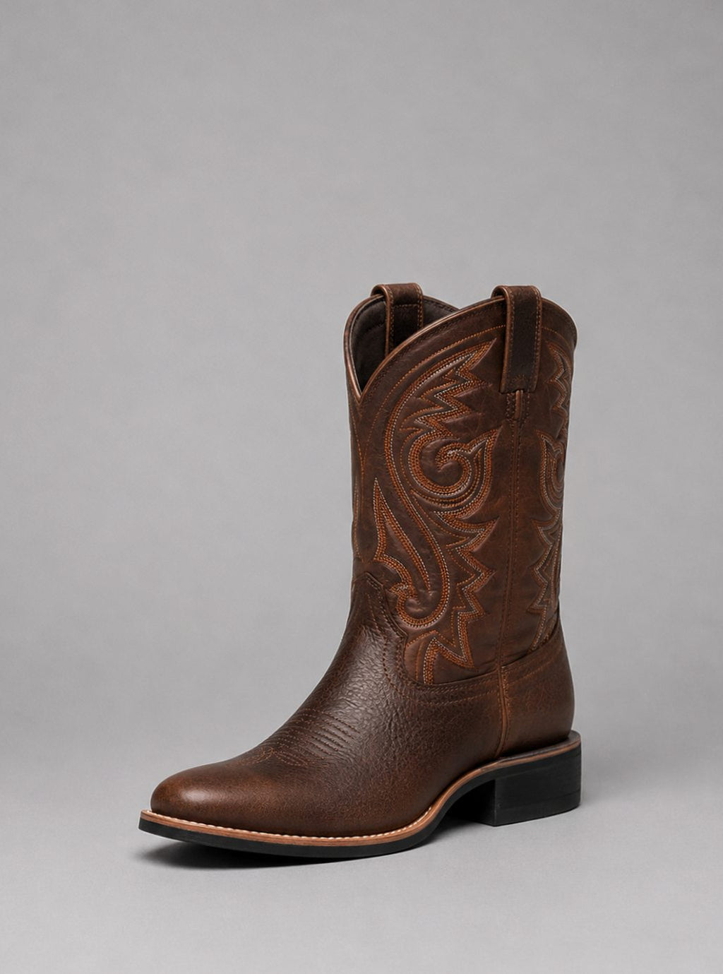 Layla | Women's Embroidered Leather Cowgirl Western Pull-On Boots