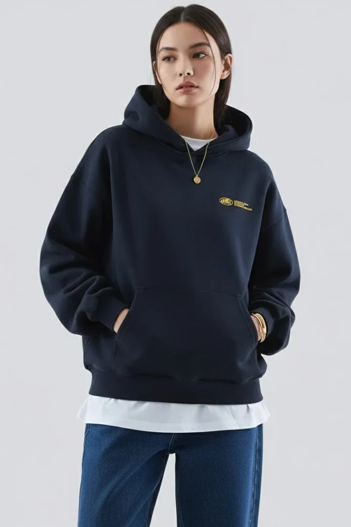Women’s hoodie with front print and pullover design