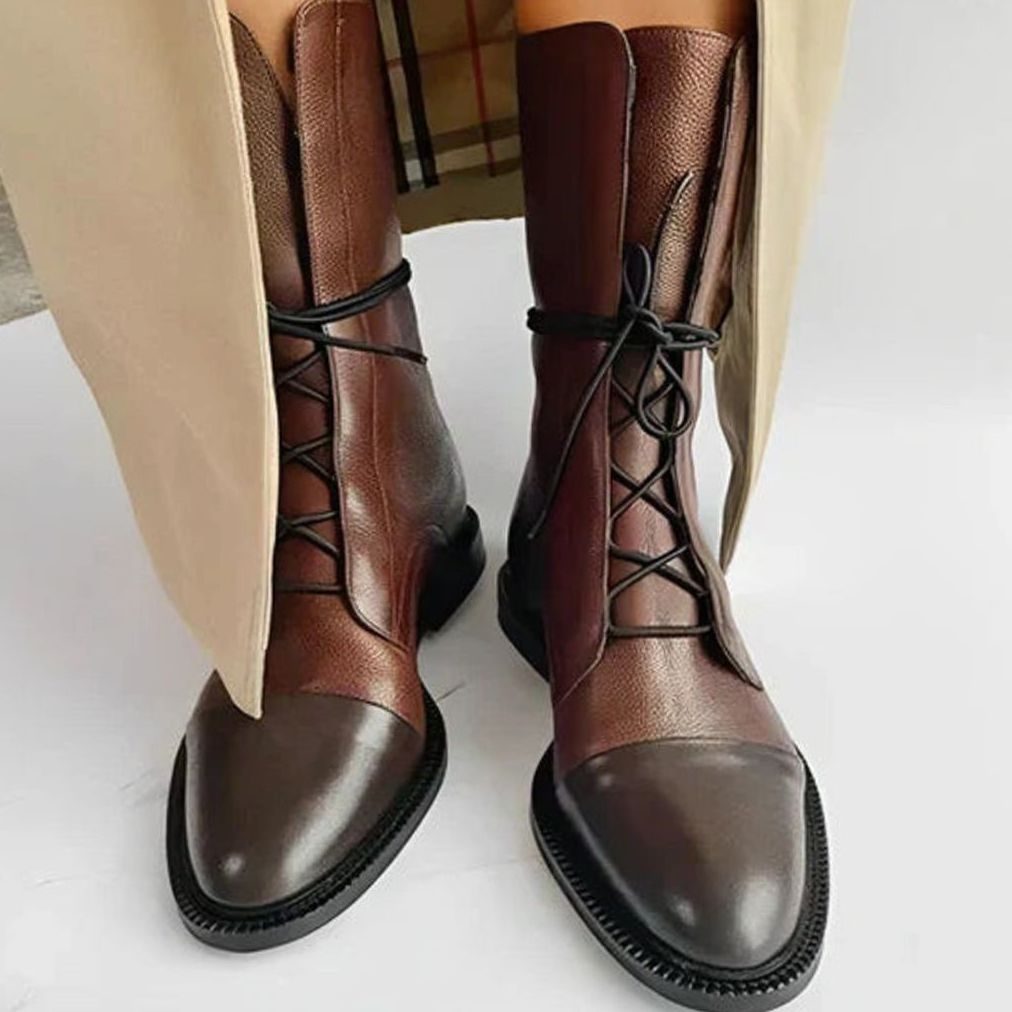Madison | Women's Lace-Up Mid-Calf Fashion Ankle Boots