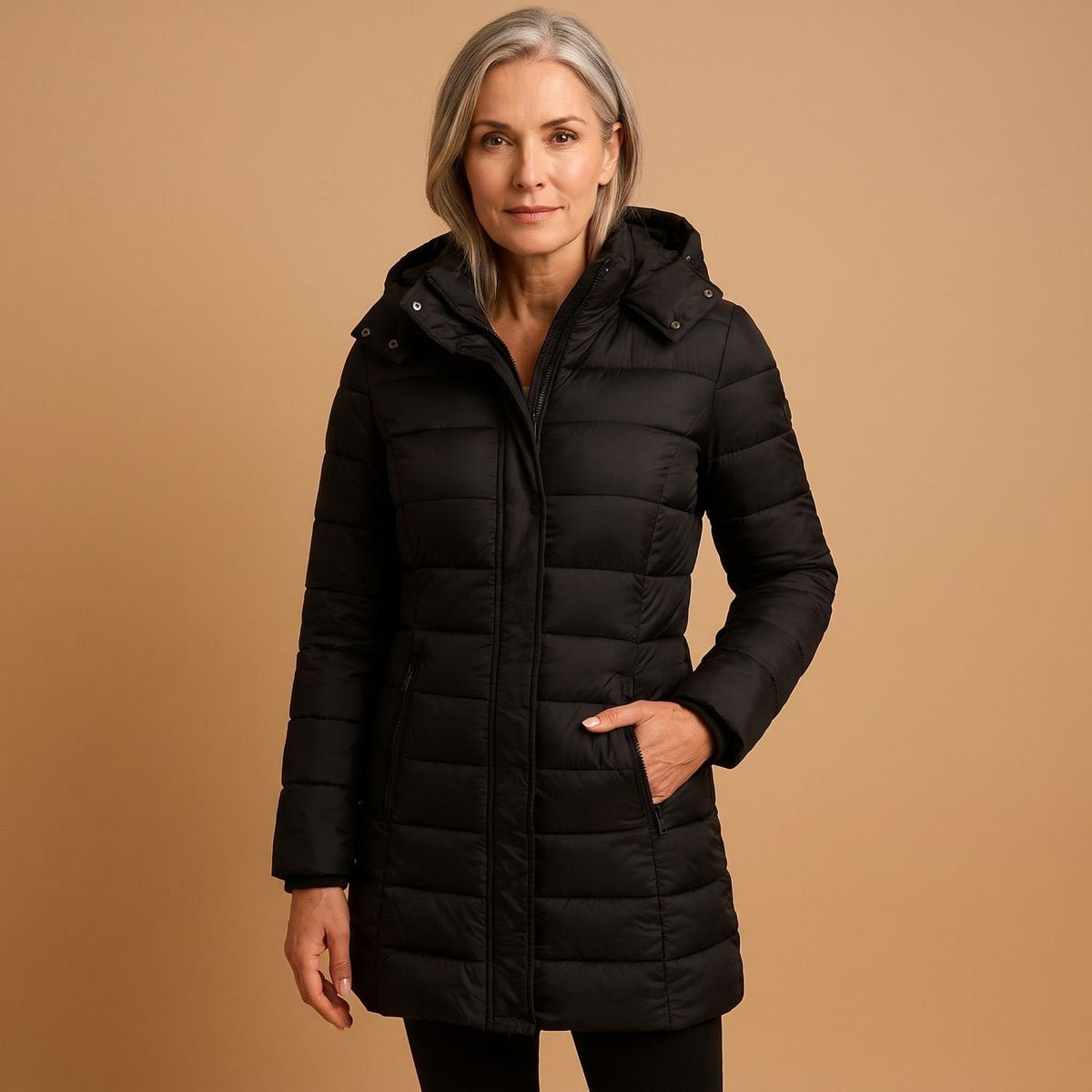 Penelope | Women's Lightweight Hooded Quilted Puffer Jacket