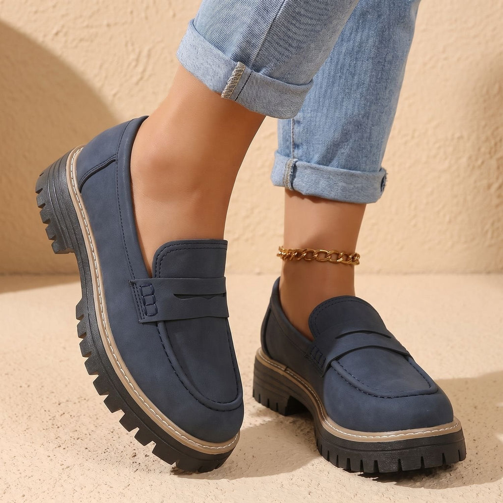 Madison | Women's Orthopedic Cushioned Platform Penny Loafers