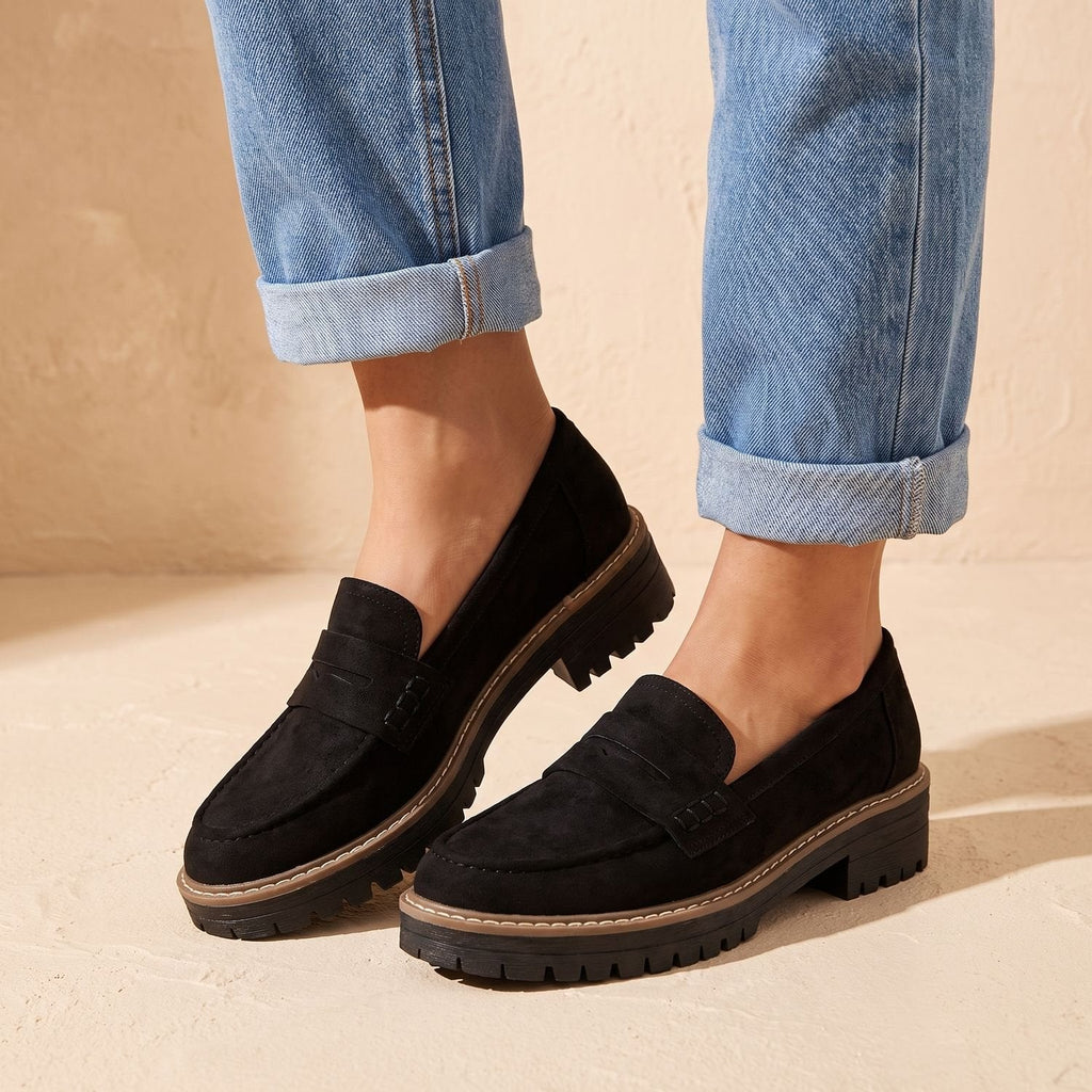 Madison | Women's Orthopedic Cushioned Platform Penny Loafers