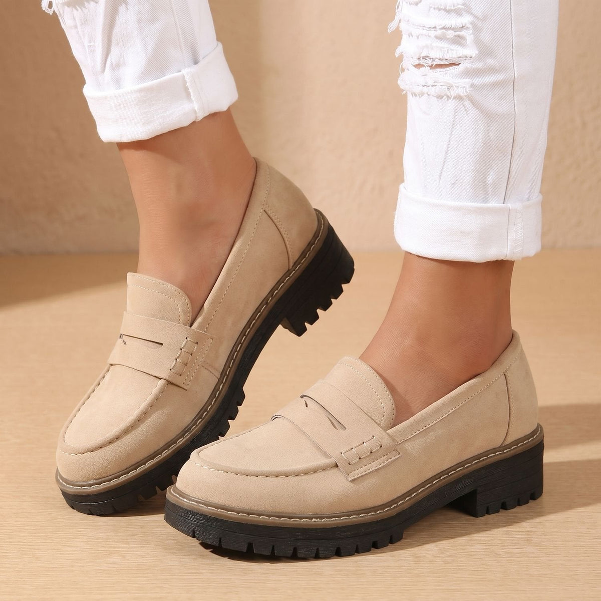 Madison | Women's Orthopedic Cushioned Platform Penny Loafers