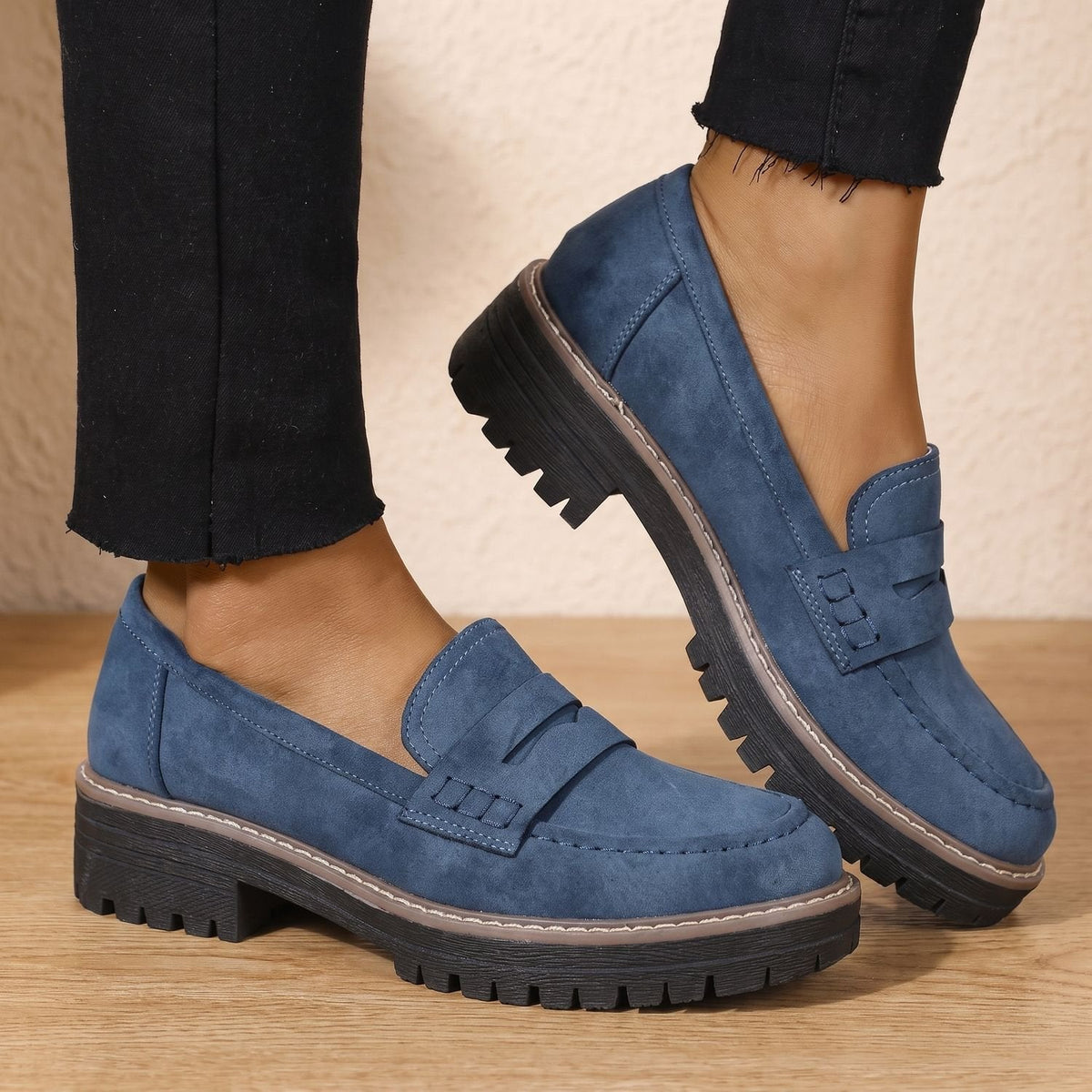 Madison | Women's Orthopedic Cushioned Platform Penny Loafers