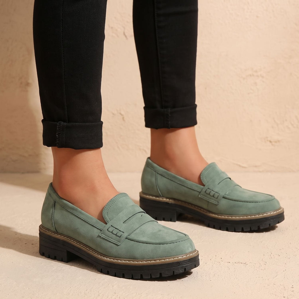 Madison | Women's Orthopedic Cushioned Platform Penny Loafers