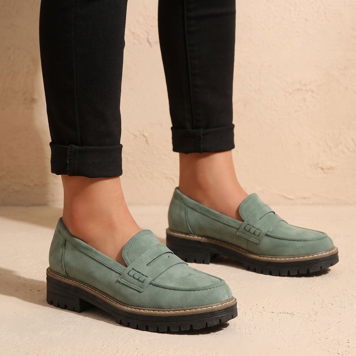Madison | Women's Orthopedic Cushioned Platform Penny Loafers