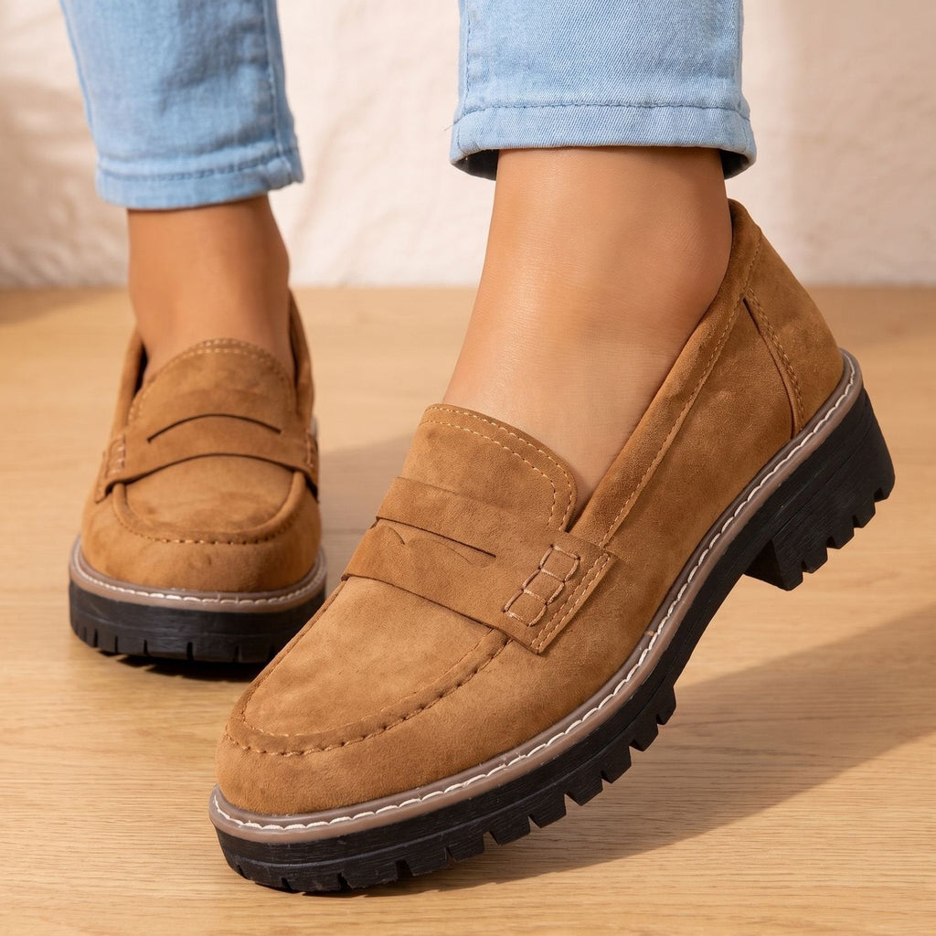 Madison | Women's Orthopedic Cushioned Platform Penny Loafers