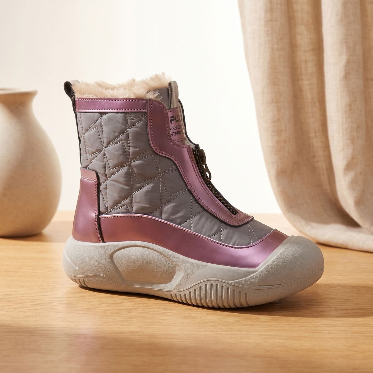 Camila | Women's Orthopedic Fur-Lined Quilted Snow Boots