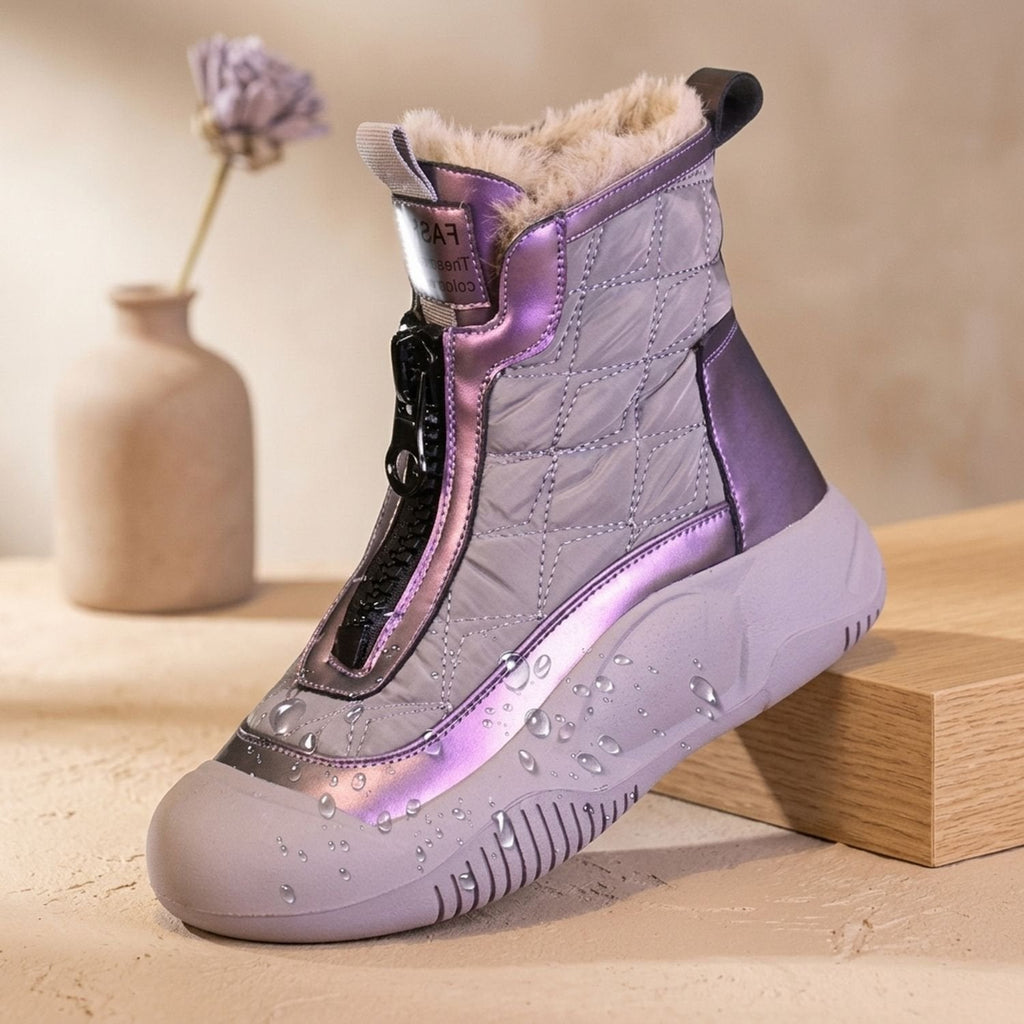 Camila | Women's Orthopedic Fur-Lined Quilted Snow Boots