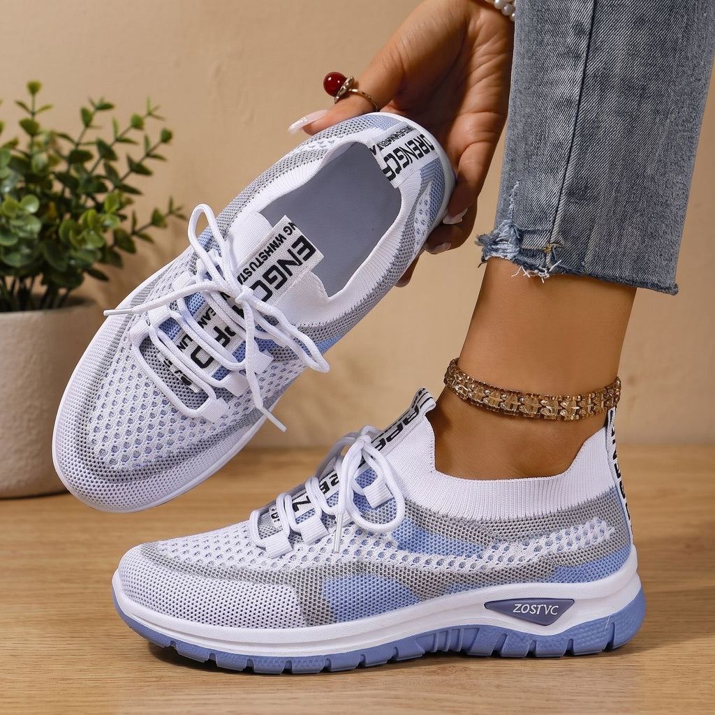 Mia | Women's Orthopedic Knit Lace-Up Sneakers Cushioned Support