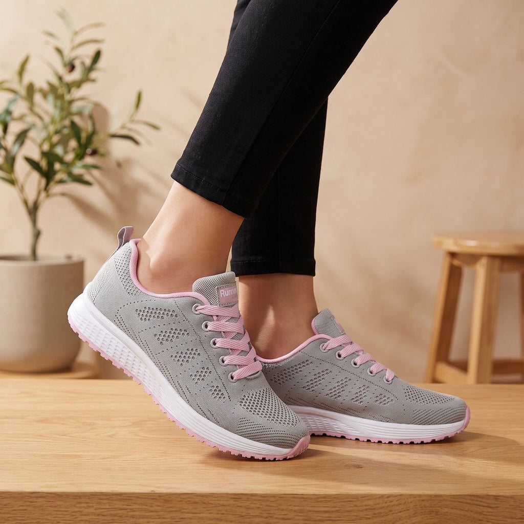 Mia | Women's Orthopedic Lace-Up Breathable Mesh Sneakers