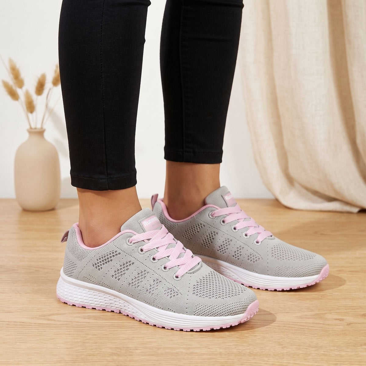 Mia | Women's Orthopedic Lace-Up Breathable Mesh Sneakers