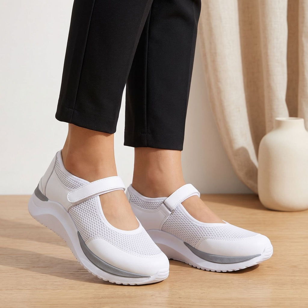 Harper | Women's Orthopedic Mary Jane Mesh Velcro Sneakers