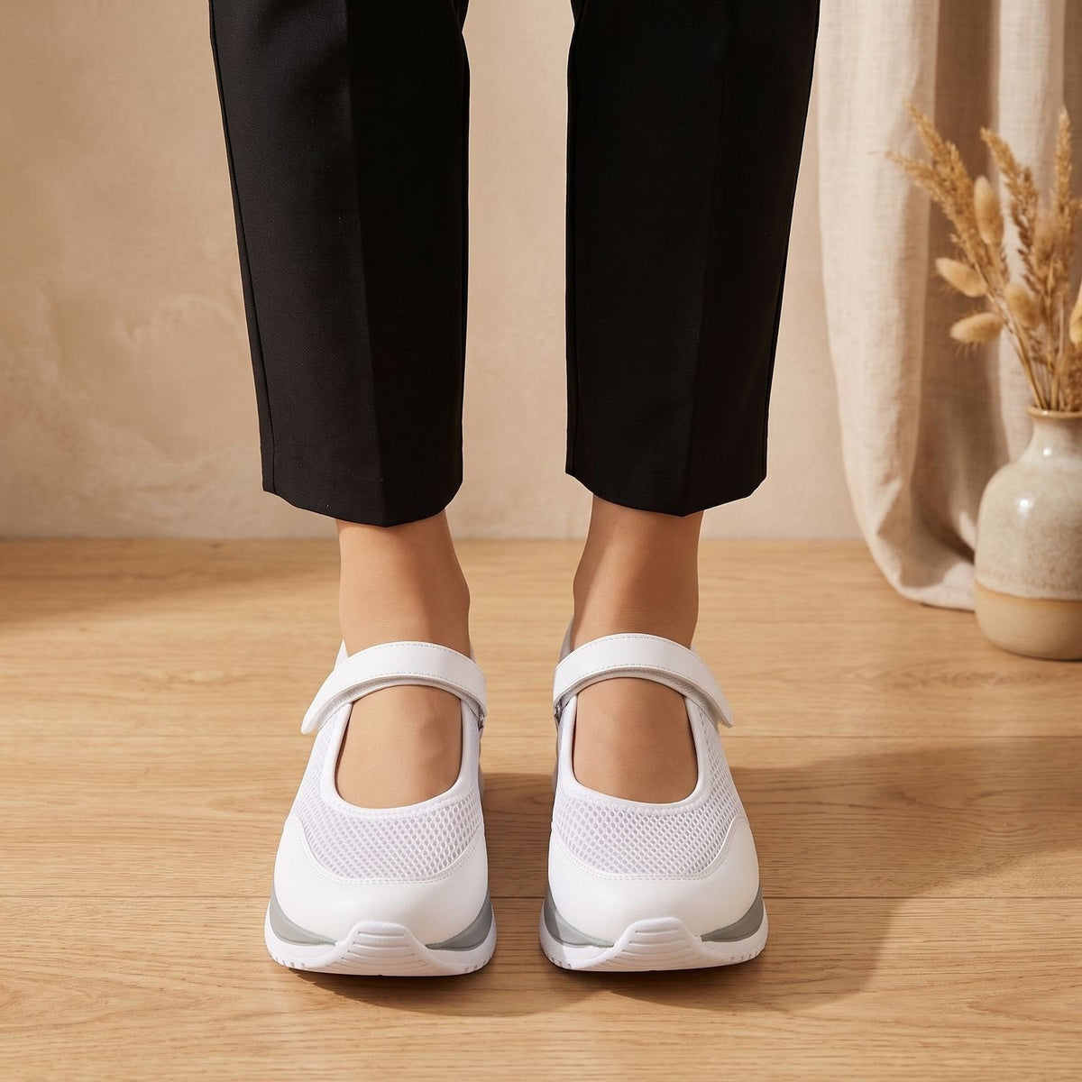 Harper | Women's Orthopedic Mary Jane Mesh Velcro Sneakers
