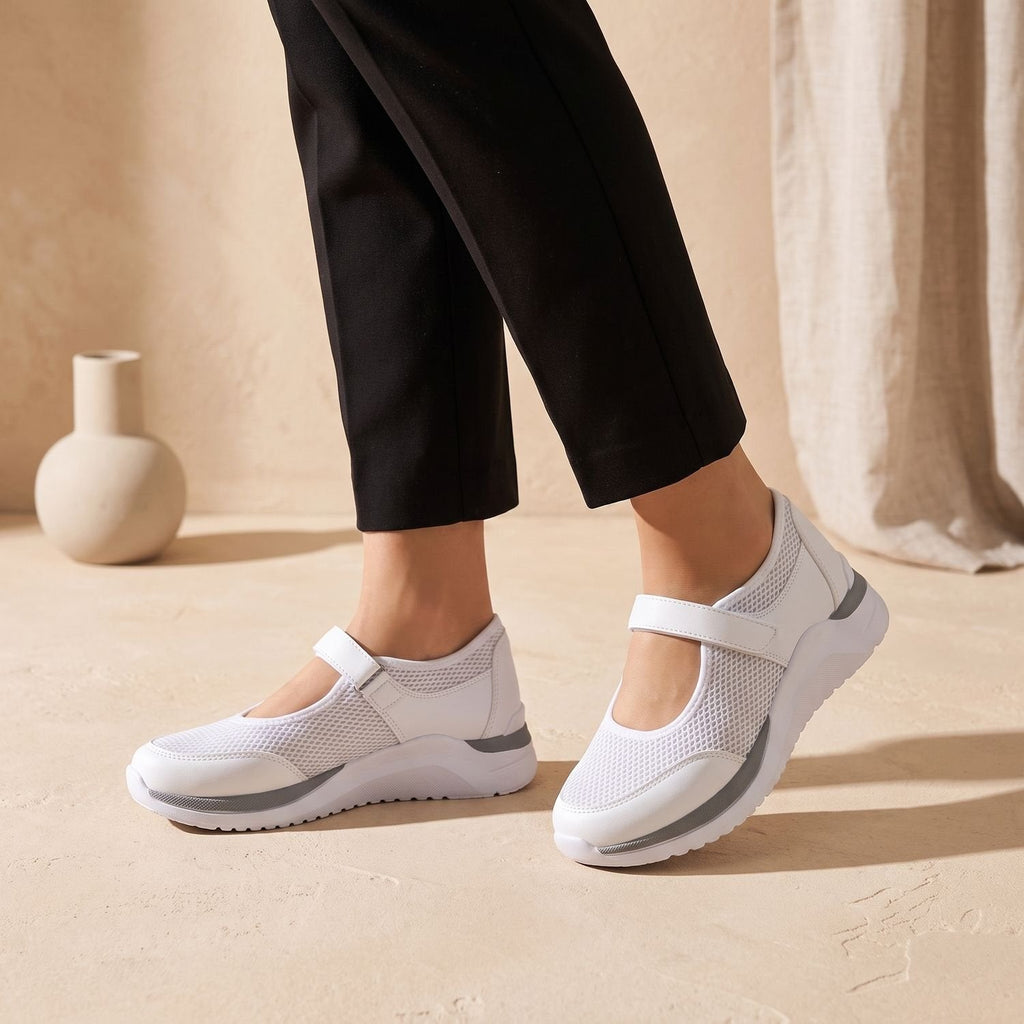 Harper | Women's Orthopedic Mary Jane Mesh Velcro Sneakers
