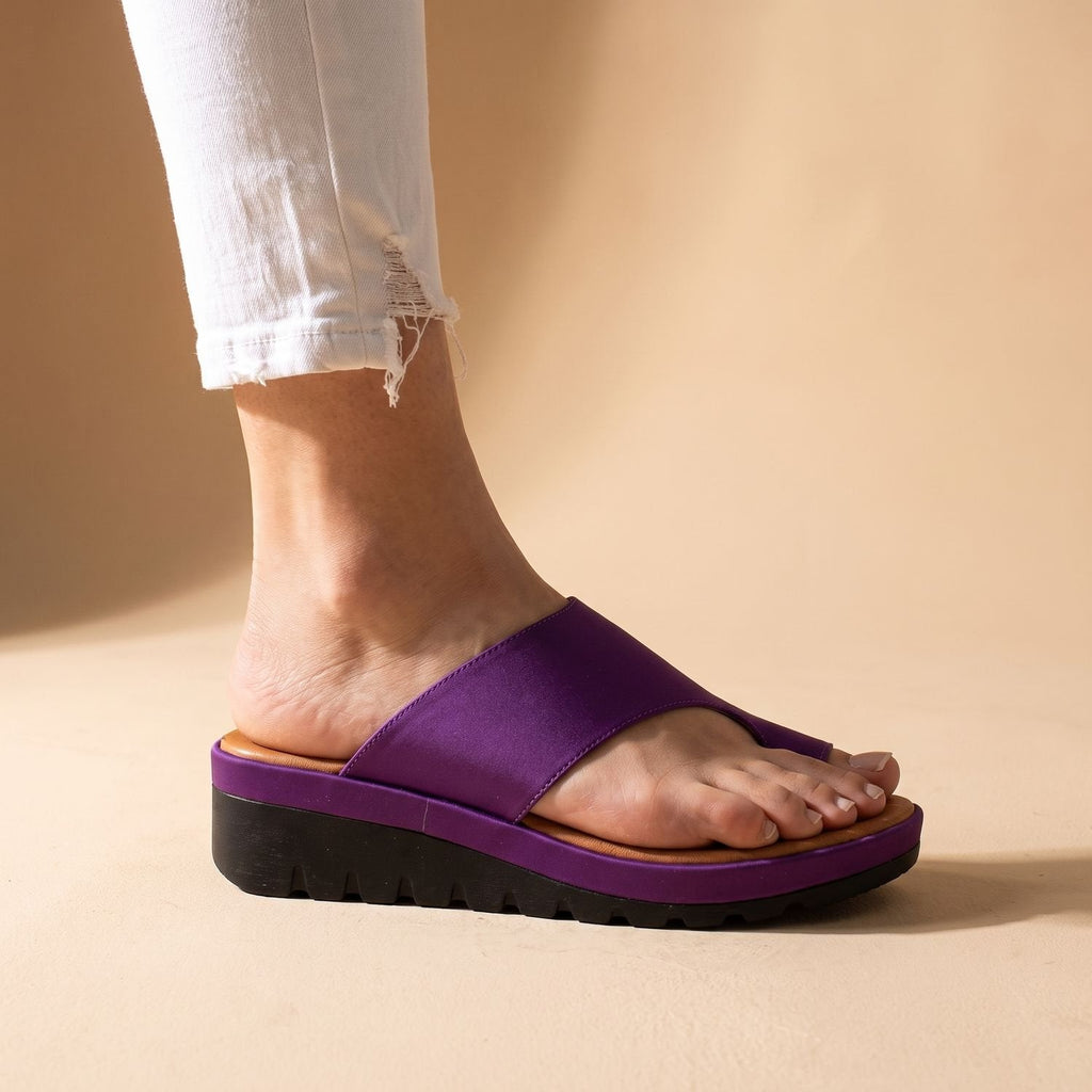 Eleanor | Women's Orthopedic Toe-Loop Wedge Platform Sandals