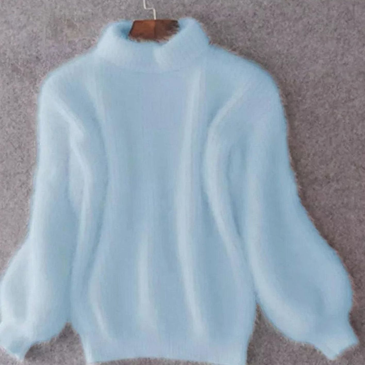 Women's Turtleneck Angora Loose-Fit Pullover Knit Sweater