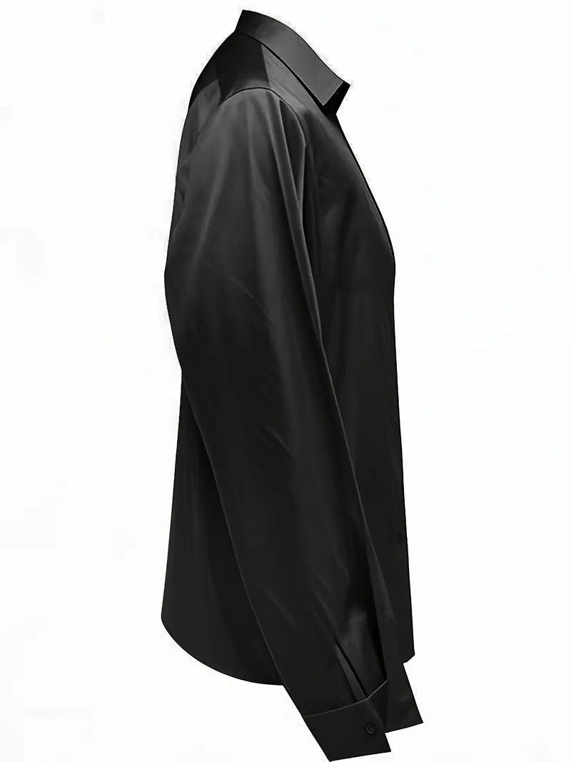 Yuna | Satin Blouse with V-Neck and Long Sleeves for Women